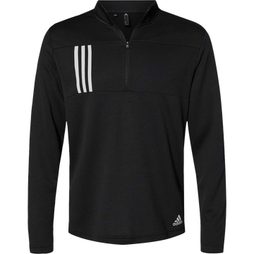 3-Stripes Double Knit Quarter-Zip Pullover