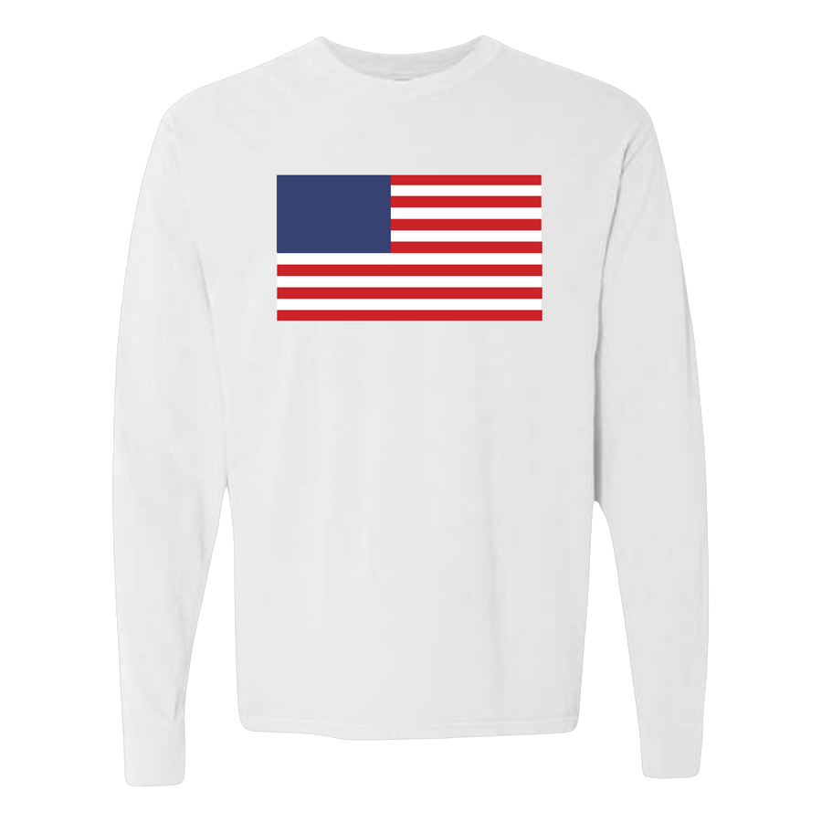 USA Unisex Garment-Dyed Long Sleeve T-Shirt